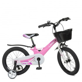 Велосипед двоколісний LANQ Hunter WLN1650D-2N, колеса 16", магнієва рама, рожевий