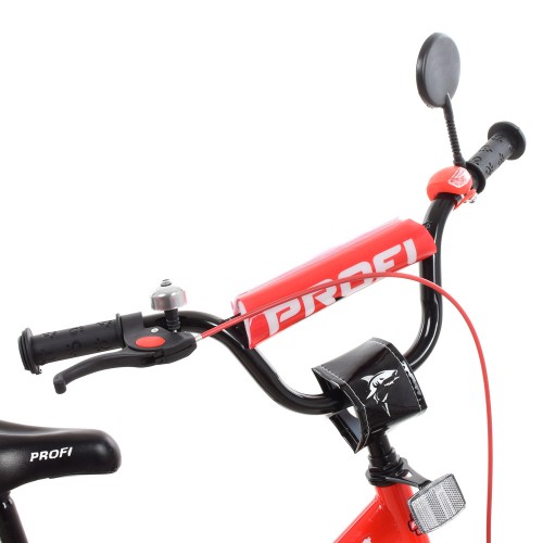 Велосипед двоколісний Profi Original boy 16" з наклейками, дзеркалом, Y1646, червоний