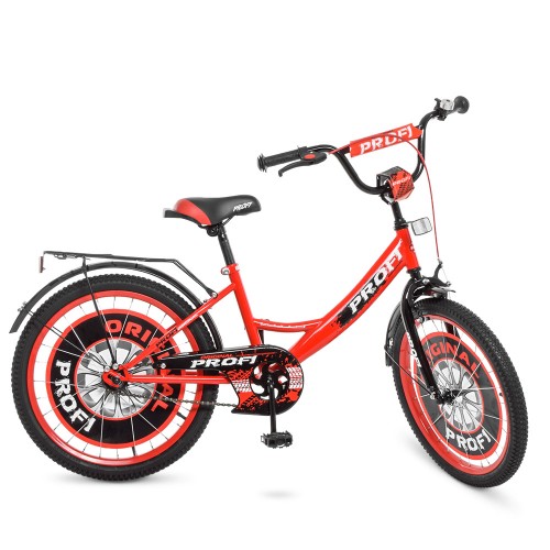 Велосипед двоколісний Profi Original boy 20" Y2046, з підніжкою, SKD45, червоний