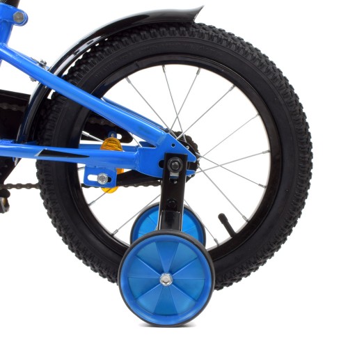 Велосипед дитячий двоколісний Profi Prime, 14 дюймів, з дзвіночком, ліхтариком, дзеркалом, синій