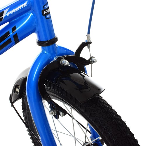 Велосипед дитячий двоколісний Profi Prime, 16 дюймів, з дзвіночком, ліхтариком, дзеркалом, синій