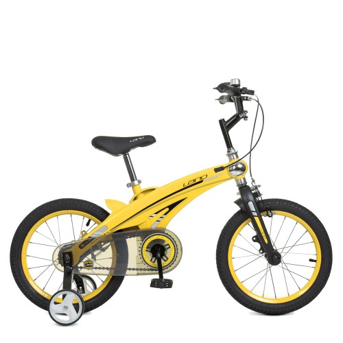 Велосипед LANQ Projective WLN1639D-T-4, 16 дюймів, магнієва рама, жовтий