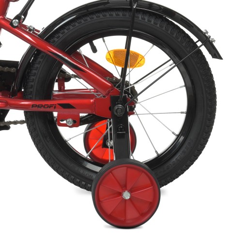 Велосипед двоколісний Profi Speed racer 14" SKD45, з дзвіночком, дзеркалом, Y12311, червоний