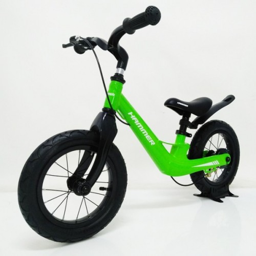 Біговел (велобіг) Hammer 12-49G, магнієва рама, барабанне гальмо, зелений