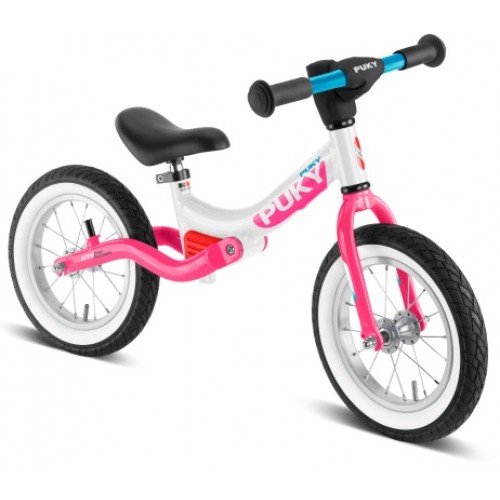Біговел Puky LR Ride Splash, алюмінієва рама, амортизатор, велобіг для трюків, біло-рожевий