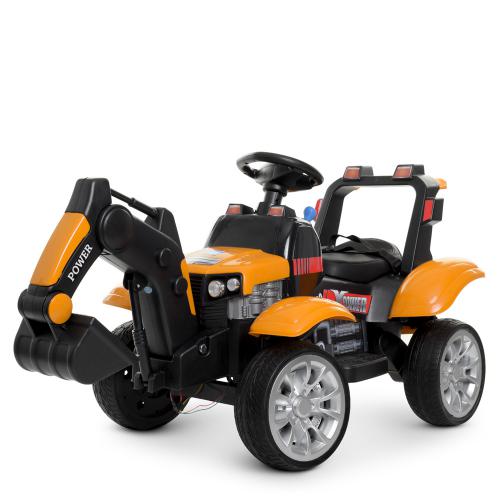 Електромобіль дитячий Трактор BAMBI M 4263 EBLR, помаранчевий
