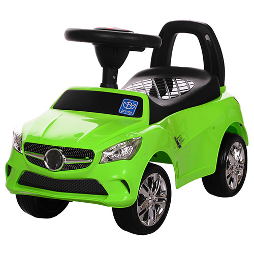 Каталка - толокар Bambi, машинка M3147С (MP3), підсвічування фар, з багажником, зелена