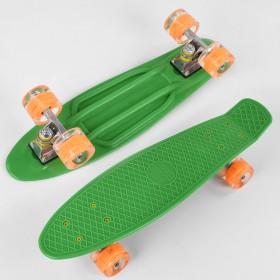Пенниборд Best Board (Penny Board) 1705 зеленый со светящимися колесами