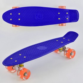 Пенниборд Best Board (Penny Board) 7070 Синий со светящимися колесами