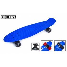 Пенні борд Nickel - подовжений, 27 дюймів (Penny Board) синій з червоними колесами