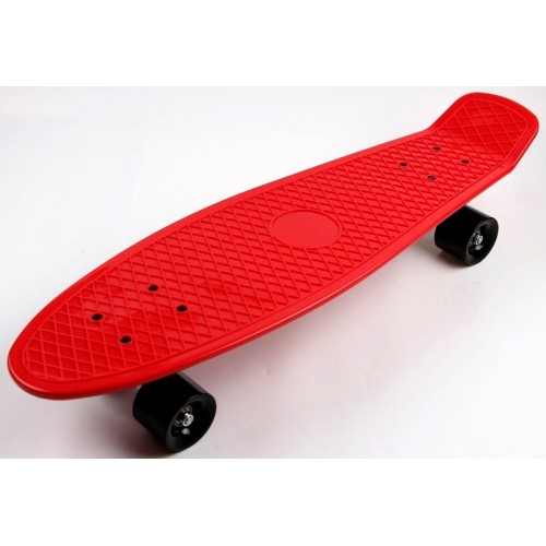 Пенні борд Nickel - подовжений, 27 дюймів (Penny Board) червоний з чорними колесами
