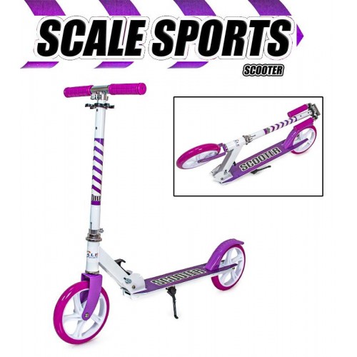 Двоколісний самокат Scale Sports 460 біло-фіолетовий