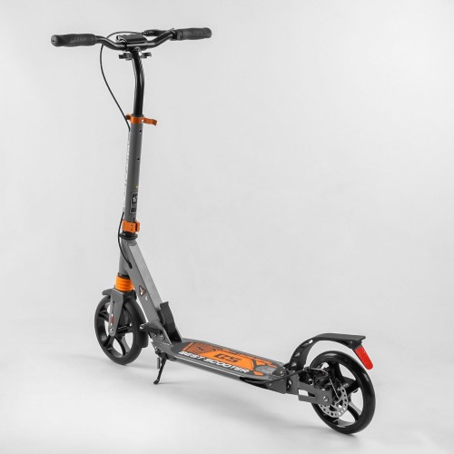 Двоколісний самокат Best scooter urban sport, дискові гальма, чорно-помаранчевый