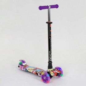 Трехколесный самокат Best Scooter Maxi Graffiti 1313 New фиолетовый