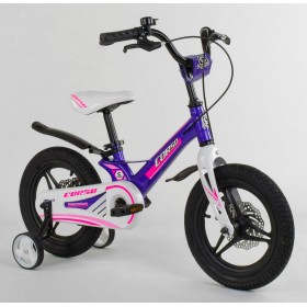 Велосипед двоколісний CORSO магнієва рама 14" MG-77218 фіолетовий