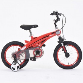 Велосипед LANQ 39T ROYAL VOYAGE, 14 дюймов, магниевая рама, ручной и ножной тормоз, красный