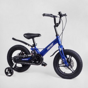 Велосипед двоколісний дитячий CORSO Revolt 14 дюймів, магнієва рама, дискові гальма, MG14098, синій