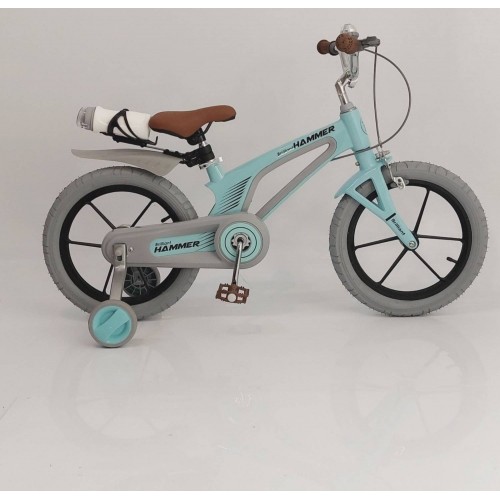 Дитячий велосипед Hammer Brilliant HMR-890 Candy, 16 дюймів, магнієва рама, з пляшкою, бірюзовий