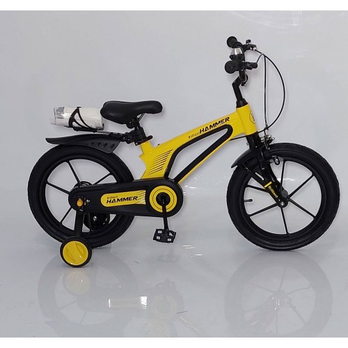 Дитячий велосипед Hammer Brilliant HMR-890 Candy, 16 дюймів, магнієва рама, з пляшкою, жовтий 