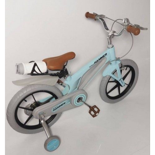 Дитячий велосипед Hammer Brilliant HMR-890 Candy, 16 дюймів, магнієва рама, з пляшкою, бірюзовий