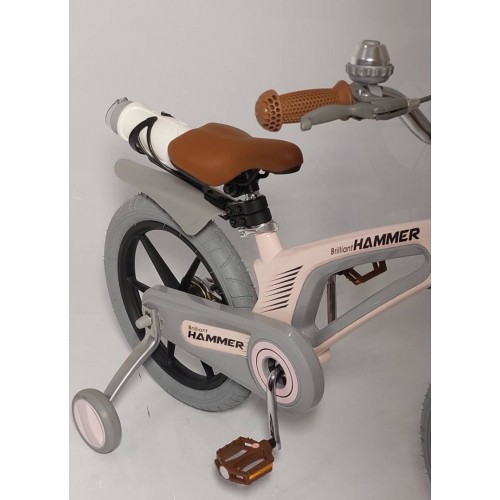 Дитячий велосипед Hammer Brilliant HMR-890 Candy, 16 дюймів, магнієва рама, з пляшкою, рожевий