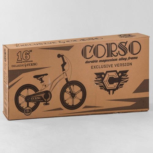 Велосипед двоколісний CORSO LT-33100, магнієва рама 16 ", білий