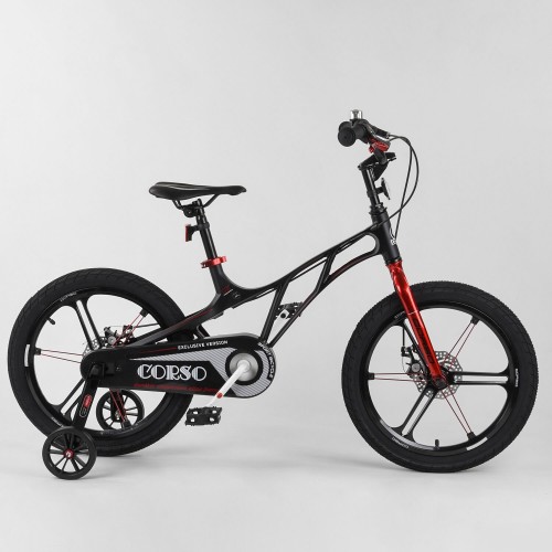 Велосипед двоколісний CORSO LT-55300, магнієва рама 16 ", чорний