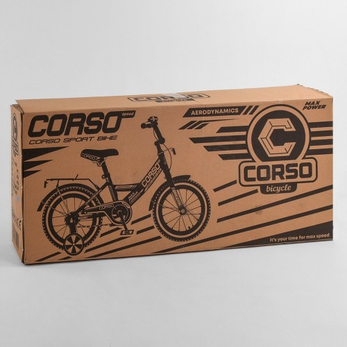 Велосипед двоколісний CORSO MaxPower CL-16622 16 ", чорний