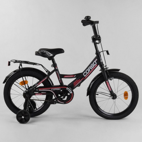 Велосипед двоколісний CORSO MaxPower CL-16622 16 ", чорний