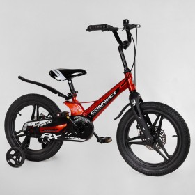 Велосипед двоколісний дитячий CORSO Connect 16 дюймів, магнієва рама, дискові гальма, MG16315, червоний