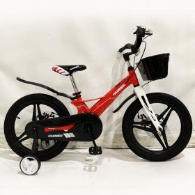 Дитячий двоколісний велосипед HAMMER HUNTER 1650G з магнієвою рамою, кошиком, дисковими гальмами, червоний 