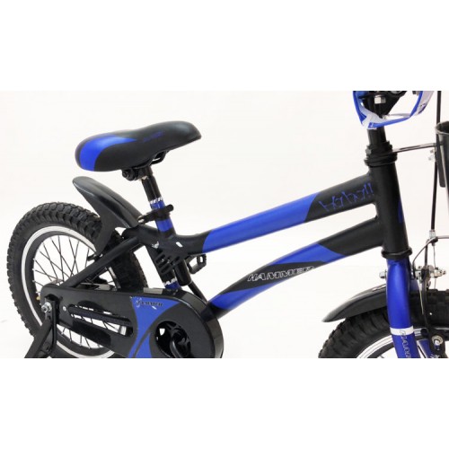 Дитячий велосипед HAMMER S500, 16 дюймів з кошиком, насосом і ремкомплектом, синій
