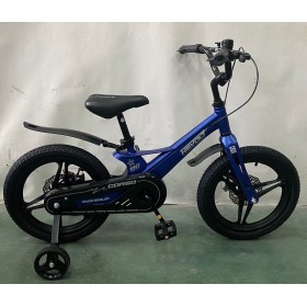 Велосипед двоколісний дитячий CORSO Revolt 16 дюймів, магнієва рама, дискові гальма, MG16411, синій