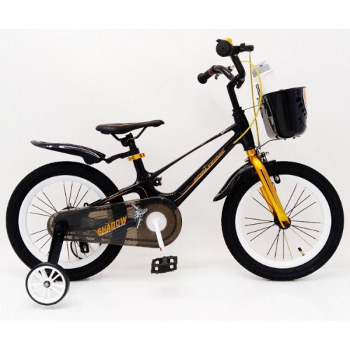 Велосипед двоколісний Royal Voyage SHADOW 16" (магнієва рама) чорно-золотий