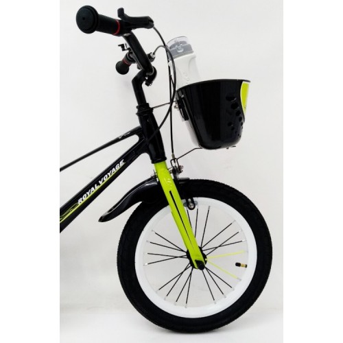 Велосипед двоколісний Royal Voyage SHADOW 16" (магнієва рама) чорно-салатовий