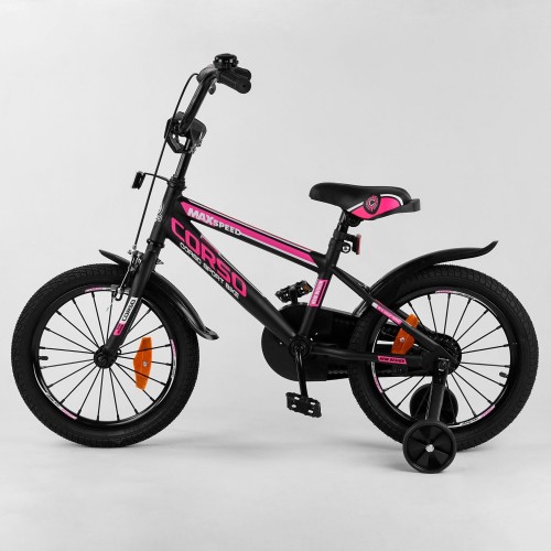 Велосипед двоколісний CORSO Sporting 16 " ST-16864, чорно-рожевий