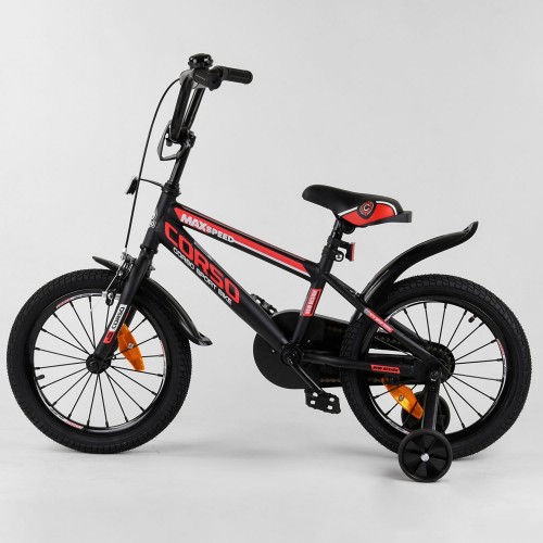Велосипед двоколісний CORSO Sporting 16 " ST-16700, чорно-червоний