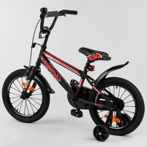 Велосипед двоколісний CORSO Sporting 16 " ST-16700, чорно-червоний