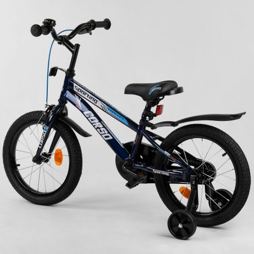 Велосипед двоколісний CORSO Sporting 16 " R-16515, синій