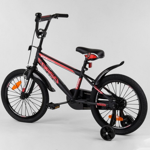Велосипед двоколісний CORSO Sporting 18 " ST-18702, чорно-червоний