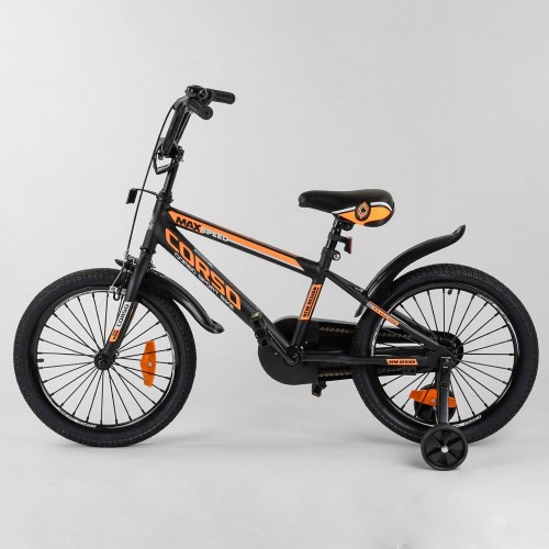 Велосипед двоколісний CORSO Sporting 18 " ST-18207, чорно-помаранчевий