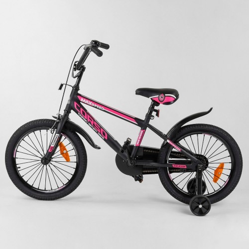 Велосипед двоколісний CORSO Sporting 18 " ST-18088, чорно-рожевий