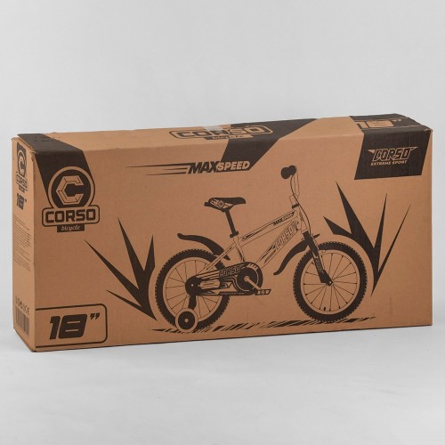 Велосипед двоколісний CORSO MaxSpeed ​​EX 18 N-1102 18" Бірюзовий