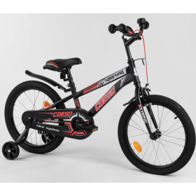 Велосипед двоколісний CORSO Sporting 18 "R-18012, чорно-червоний
