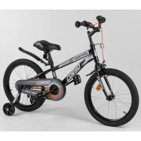 Велосипед двоколісний CORSO Sporting 18 "R-18264, чорно-помаранчевий