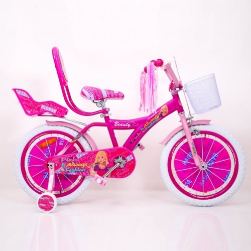 Дитячий велосипед Beauty Barbie Pink 19ВВ01, 20 дюймів, Барбі з кошиком для ляльок, рожевий