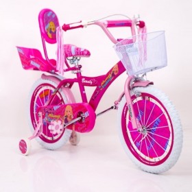 Дитячий велосипед Beauty Barbie Pink 19ВВ01, 20 дюймів, Барбі з кошиком для ляльок, рожевий