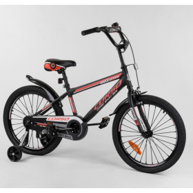Велосипед двоколісний CORSO Sporting 20 " ST-20177, чорно-червоний