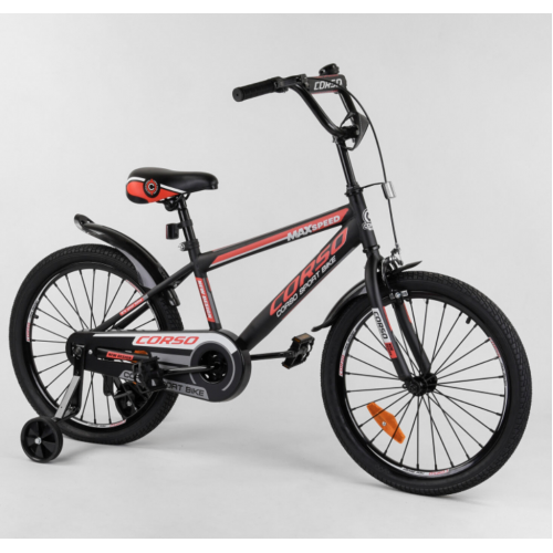 Велосипед двоколісний CORSO Sporting 20 " ST-20177, чорно-червоний