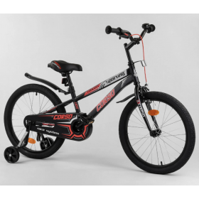 Велосипед двоколісний CORSO Sporting 20 "R-20607, чорно-червоний